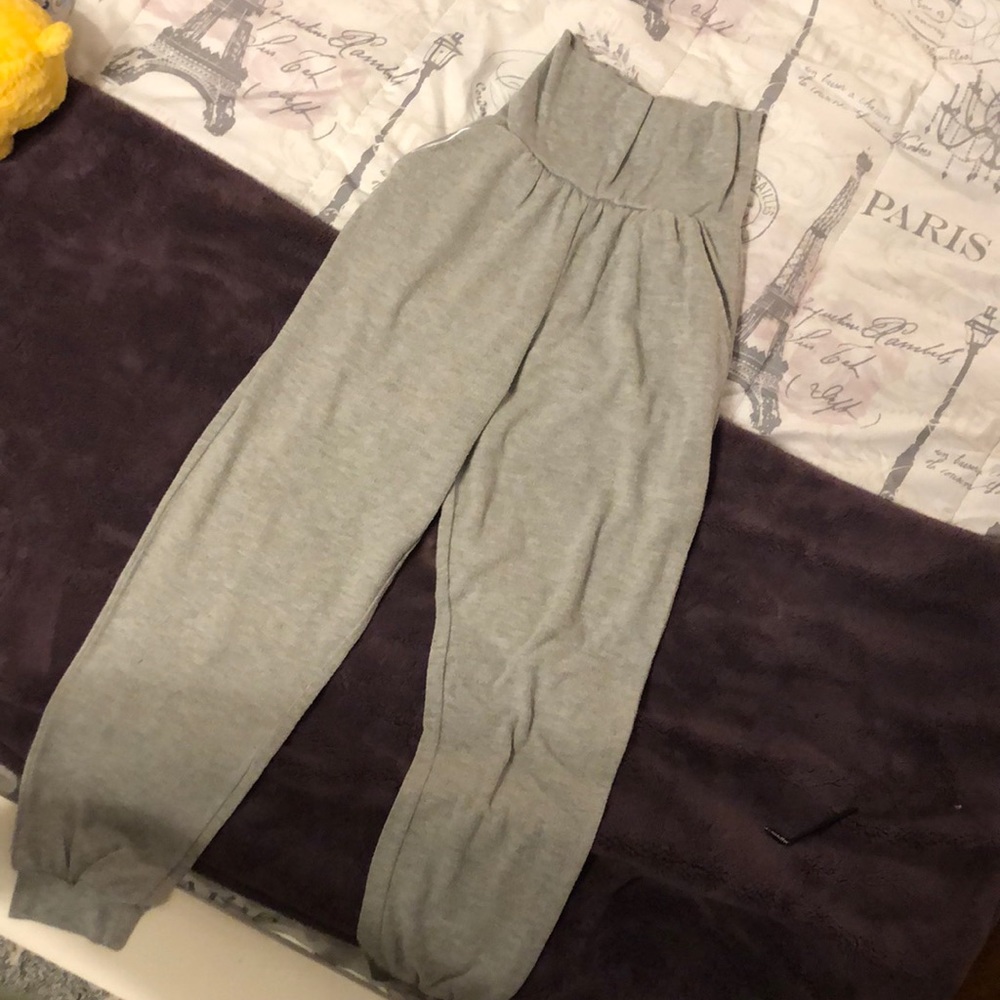 foldable high waisted sweat pants